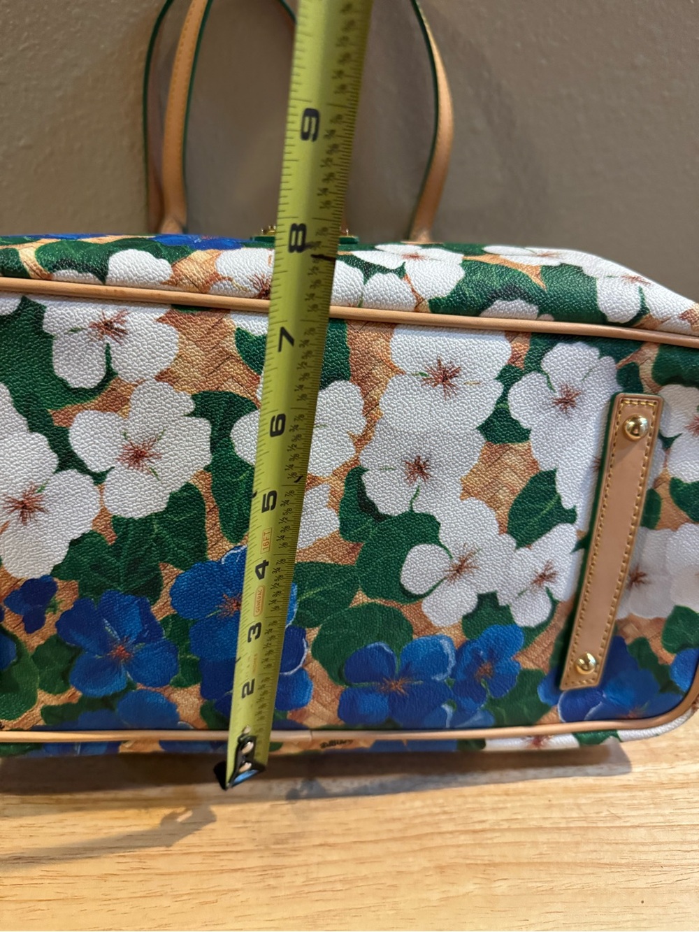 Dooney & Bourke Large Coated Cotton Floral Tote - Picture 8 of 14